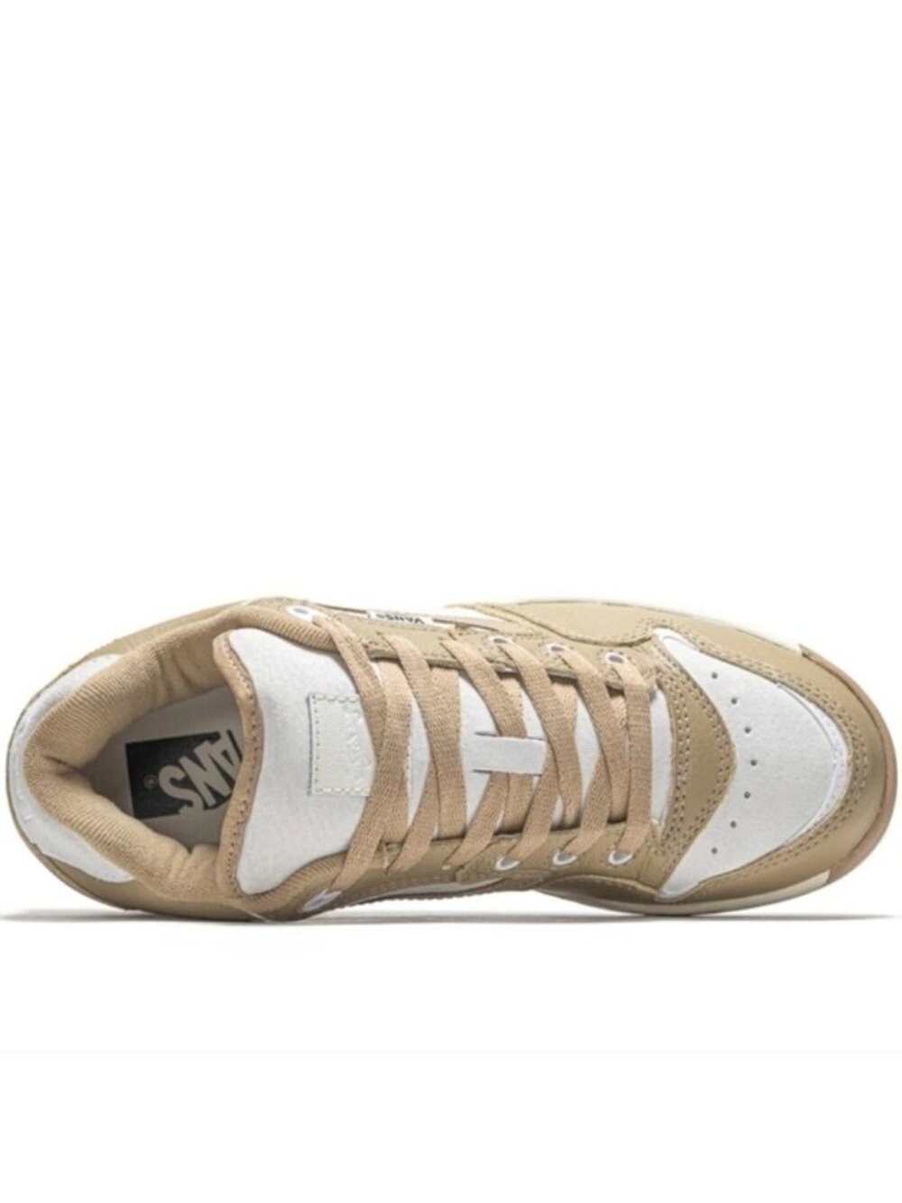 Vans Rowley XLT Lx Vintage Incense Men 11.5 Tan And White Leather Suede 0926 - Picture 5 of 11